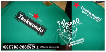 Camiseta taekwondo.